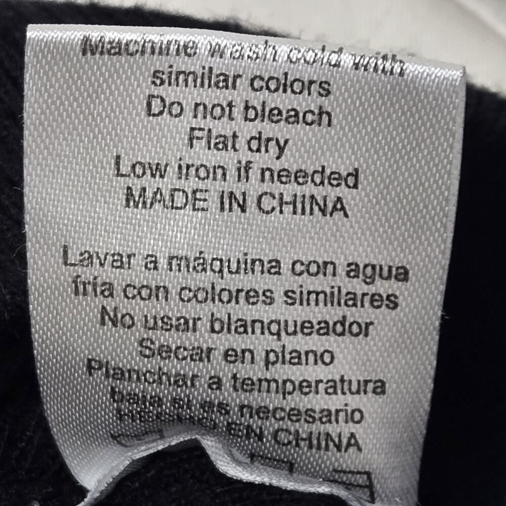 On 12th Young Ladies Sweater Shirt Size Medium Black White - Picture 7 of 10